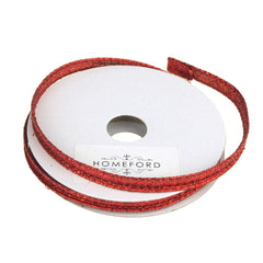 Metallic Glitter Wired Christmas Ribbon, 3/8-Inch, 10 Yards