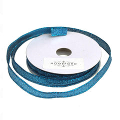 Metallic Glitter Wired Christmas Ribbon, 3/8-Inch, 10 Yards