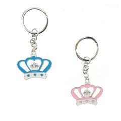 Royal Crown Baby Shower Key Chain Favor, 3-3/4-Inch, 12-Count
