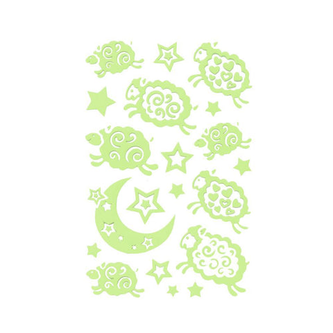 Nighttime Pals Glow In The Dark Stickers, 2-Sheets