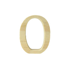 Pine Standing Wood Letters Numbers and Symbols, 2-inch, 3-count