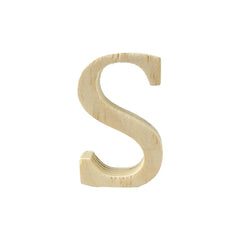 Pine Standing Wood Letters Numbers and Symbols, 2-inch, 3-count