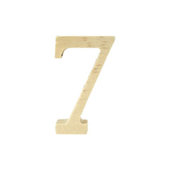 Pine Standing Wood Letters Numbers and Symbols, 2-inch, 3-count