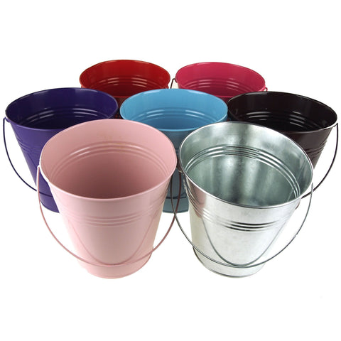 Metal Pail Bucket Party Favor, 7-Inch