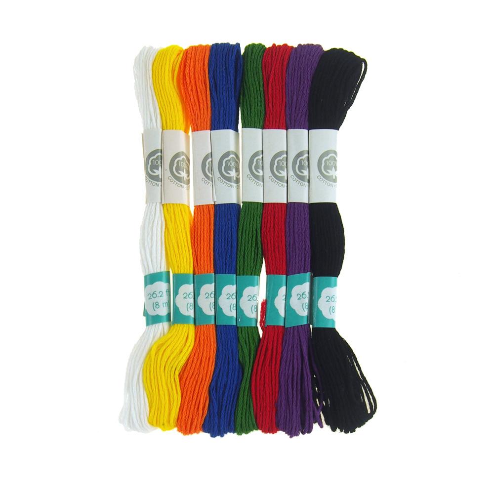 Cotton Embroidery Floss, 8.7-yard, 8-piece