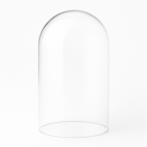 Plastic Dome Display Case, Clear Base