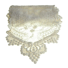 Floral Lace Table Runner, 12-inch, 6-feet