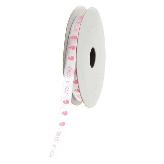 Its A Boy/Girl Bottle Satin Ribbon, 3/8-inch, 10-yard