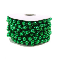 Plastic MOT Pearls Garland Ribbon, 10mm, 6 Yards