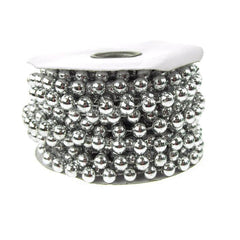 Plastic MOT Pearls Garland Ribbon, 10mm, 6 Yards