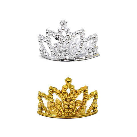 Mini Crown Hair Comb Accessory, 1-3/16-Inch, 24-Count