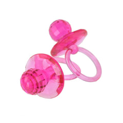 Large Acrylic Baby Pacifier Favors, 2-1/2-Inch, 12-Count
