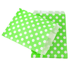 Large Polka Dots Paper Treat Bags, 7-Inch, 25-Piece