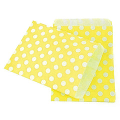 Large Polka Dots Paper Treat Bags, 7-Inch, 25-Piece