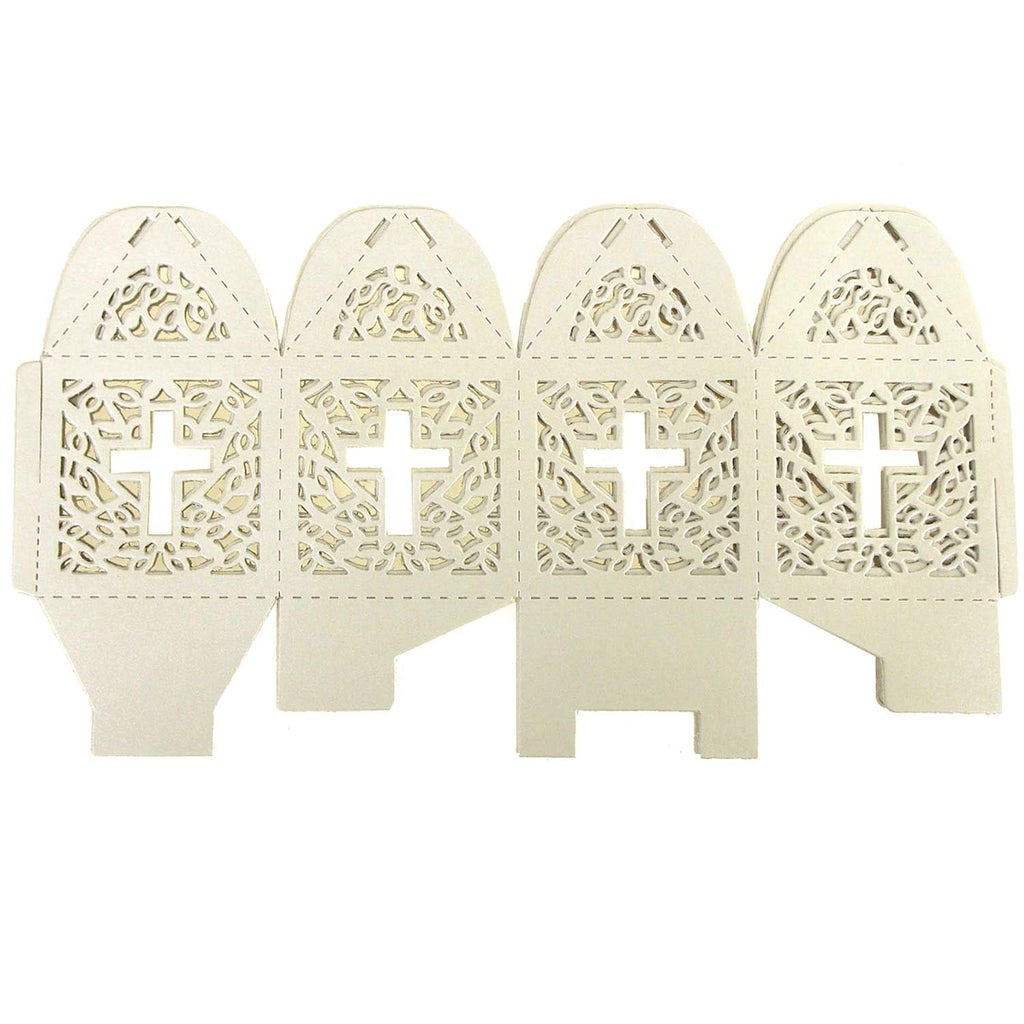 Laser Cut Favor Boxes, Cross, 2-Inch, 12-Piece