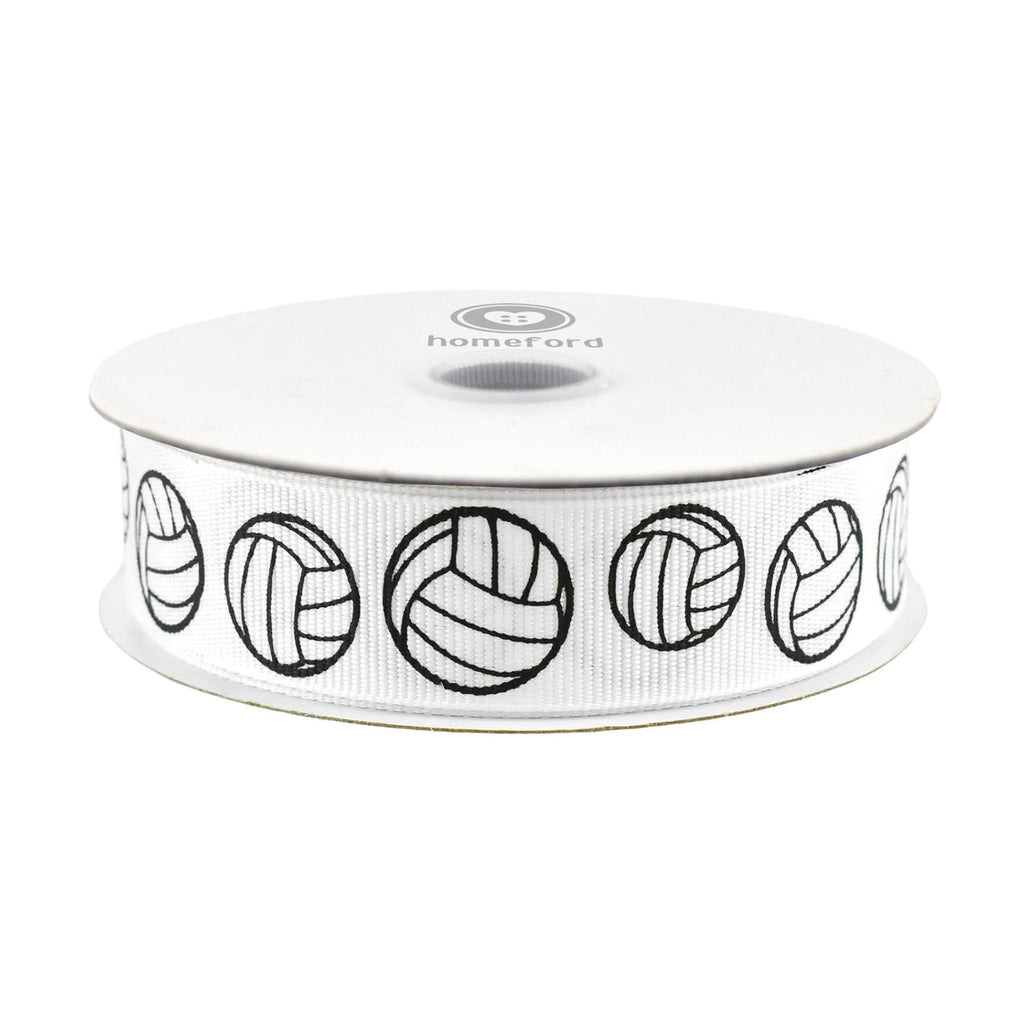 Volleyball Sports Grosgrain Ribbon, 7/8-inch