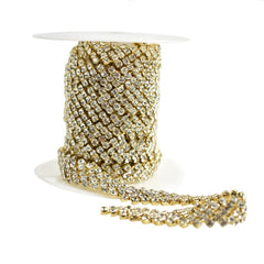 Five Row Zigzag Crystal Rhinestone Jewel Trim, 5/8-inch