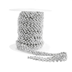 Five Row Zigzag Crystal Rhinestone Jewel Trim, 5/8-inch