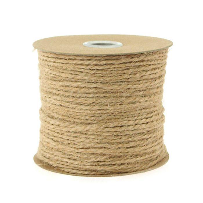 Jute Twine Cord Rope Ribbon, 1/16-Inch, 100 Yards