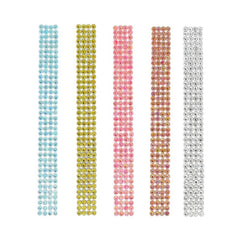 Rhinestone Gems Sticker Strips, 7-3/4-Inch, 3-Count