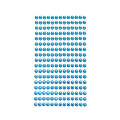 Round Rhinestone Gems Sticker Strips, 1/4-inch, 17-count