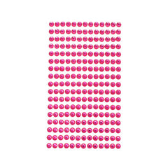 Round Rhinestone Gems Sticker Strips, 1/4-inch, 17-count