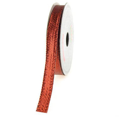 Solid Metallic Holiday Christmas Wired Ribbon, 3/8-Inch, 10 Yards