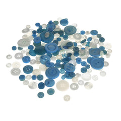 Assorted Mixed Color Buttons, 85-grams