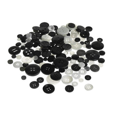 Assorted Mixed Color Buttons, 85-grams