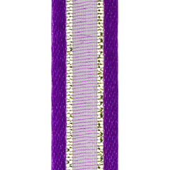Gold-Lined Satin Edge Organza Ribbon, 25-yard