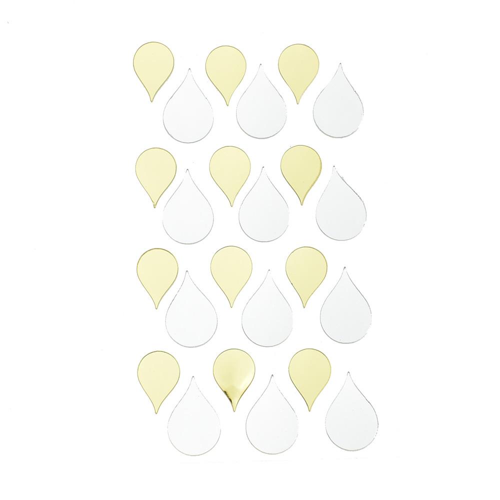 Mini Drops Reflective Stickers, 24-Piece