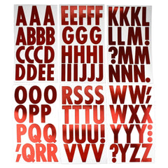 Big Font Alphabet Letter Stickers, Caps, 3-inch, 82-piece