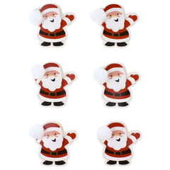 Santa Medley Christmas Icon Craft Stickers, 1-1/4-inch, 21-piece