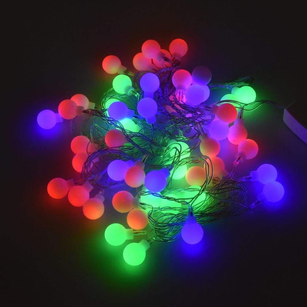 Christmas String Fairy Light Bulbs, 50 LED