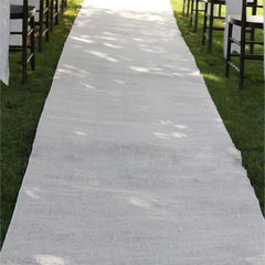 Burlap Aisle Runner Beach Garden Wedding, 36-Inch x 100-Feet