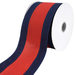 Stripe Sport Theme Ribbon Wired Edge, 2-1/2-inch, 10-yard
