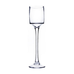 Clear Glass Wine Candle Holder Table Centerpiece