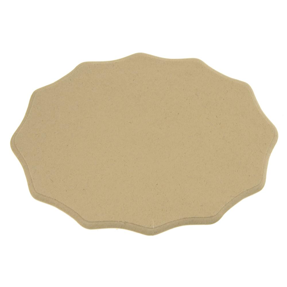 Beveled Wood Plaque Sign, Natural, Cloud, 9-Inch