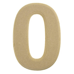 Pressed Board Beveled Wooden Letters and Numbers, 6-inch