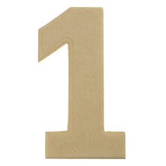 Pressed Board Beveled Wooden Letters and Numbers, 6-inch