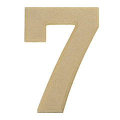 Pressed Board Beveled Wooden Letters and Numbers, 6-inch