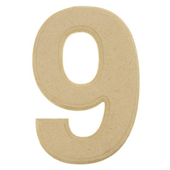 Pressed Board Beveled Wooden Letters and Numbers, 6-inch