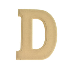 Pressed Board Beveled Wooden Letters and Numbers, 6-inch
