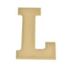 Pressed Board Beveled Wooden Letters and Numbers, 6-inch