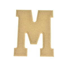 Pressed Board Beveled Wooden Letters and Numbers, 6-inch