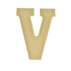 Pressed Board Beveled Wooden Letters and Numbers, 6-inch