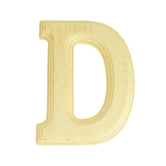 Pine Wood Beveled Wooden Letters and Numbers, 5-13/16-inch, Natural