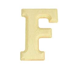 Pine Wood Beveled Wooden Letters and Numbers, 5-13/16-inch, Natural