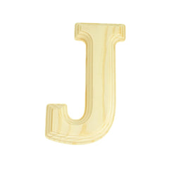 Pine Wood Beveled Wooden Letters and Numbers, 5-13/16-inch, Natural