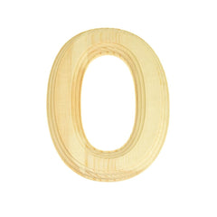 Pine Wood Beveled Wooden Letters and Numbers, 5-13/16-inch, Natural